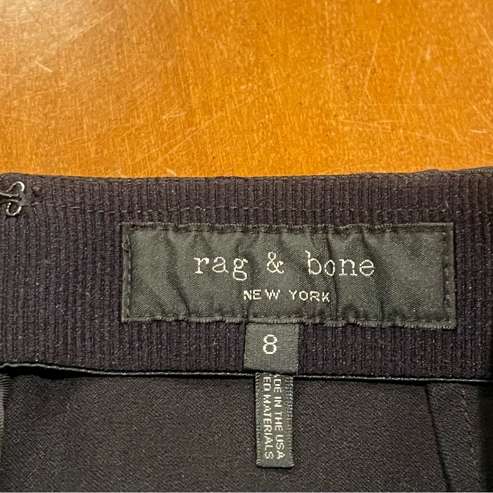 Rag & Bone‎ Simone High Rise Cropped Stretch Pant Black 8 Slim Designer Office - Picture 11 of 16